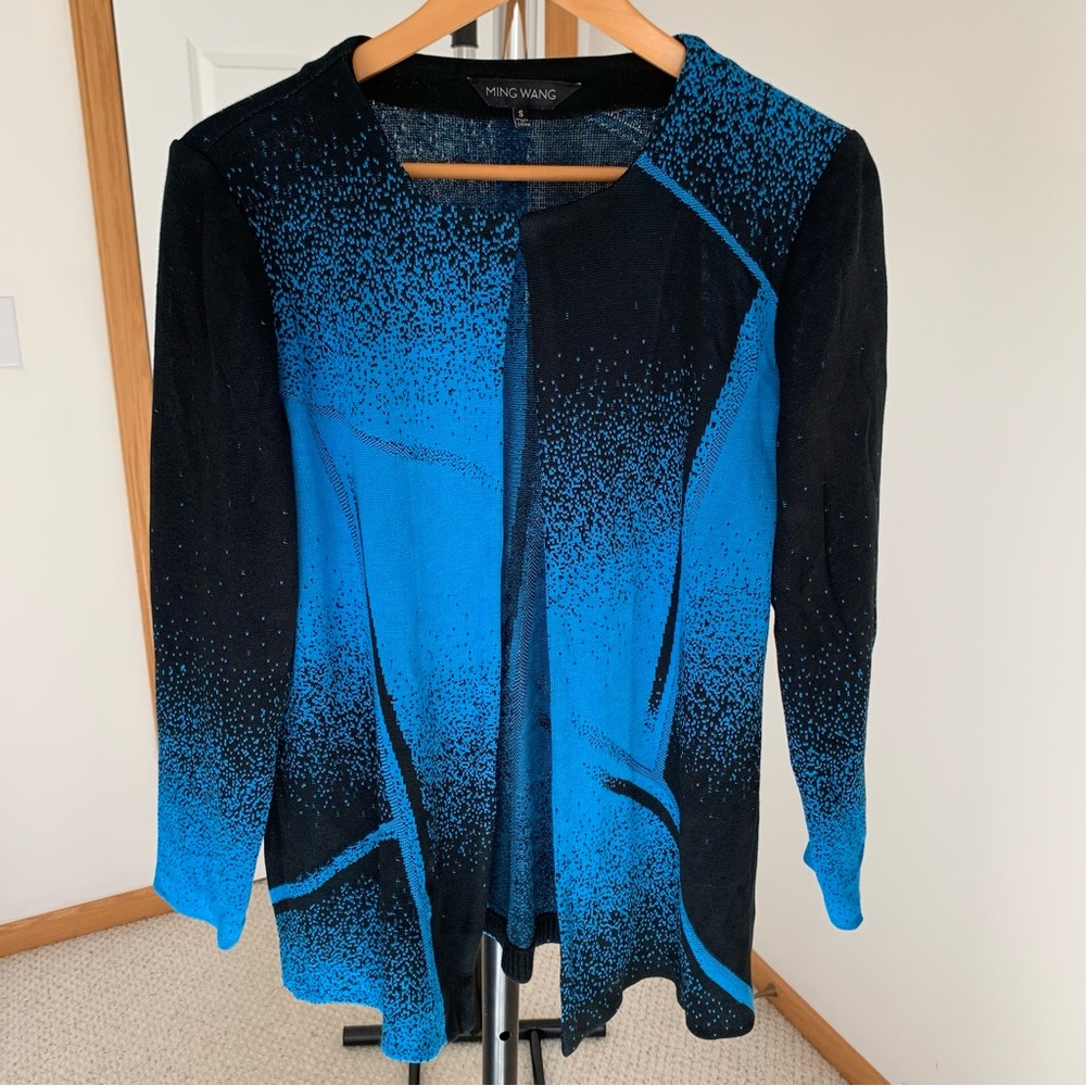 Ming Wang Knit Cardigan Sweater